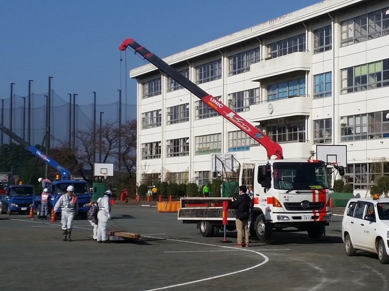 川越市総合防災訓練に参加しました。